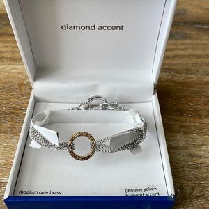 jcpenney Jewelry Jcp Rhrodium Over Brass Bracelet Nwt Poshmark